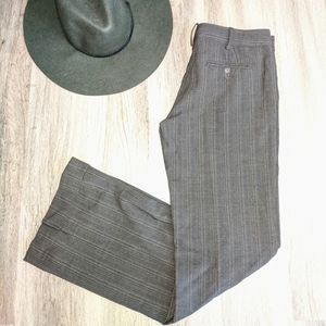 BCBG Max Azria Brown Striped Rayon Blend Pants 2